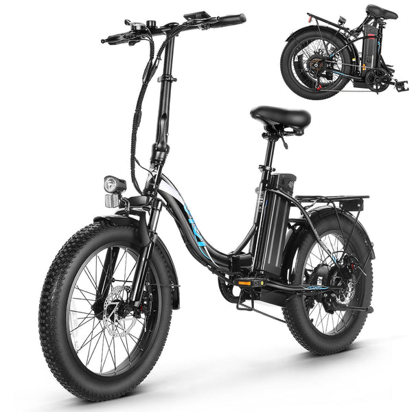 VIVI Elektrofahrrad für Pendler 3.0" Faltbares Elektrofahrrad mit dicken Reifen